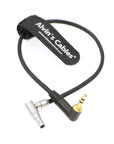 Alvin's Cables 5 Pin Right Angle Male to Right Angle 3.5mm TRS Audio Cable for Z CAM E2 Camera