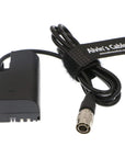 Alvin's Cables LP E6 Dummy Battery to Hirose 4 Pin Male for SmallHD 502