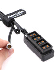 Alvin's Cables 3 Pin Steadicam Zephyr to Multiple Tap Output 4 Port Female D Tap Splitter Cable for ARRI RED Cameras