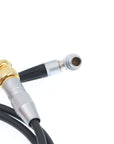 Alvin's Cables BNC to 5 Pin Right Angle Time Code Cable for ARRI Mini Sound Devices ZAXCOM