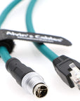 Alvin's Cables Ethernet Cable for Cognex in Sight 8200 8400 Series M12 8 Position X Code to RJ45 Shielded Cord for Industrial Camera P67 Waterproof