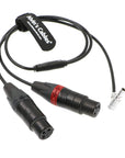 Alvin's Cables Two XLR 3 Pin Female to 5 Pin Male Right Angle Audio Input Cable for Arri Alexa Mini