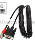 Alvin's Cables 6 Pin Hirose Male to DB9 Total Station to Data Collector Cable for Nikon Surveying TDS Carlson Spectra