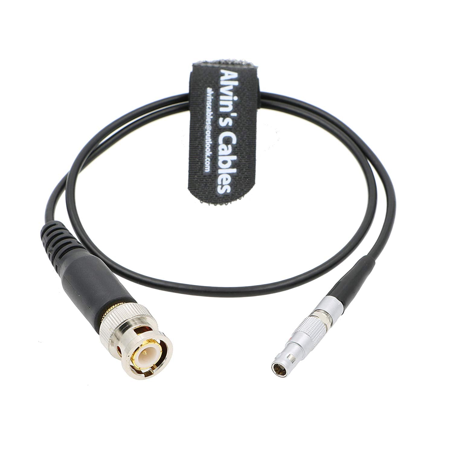 Alvin's Cables Time Code Input Cable for Red Scarlet Epic Camera 4 Pin Male to BNC Plug