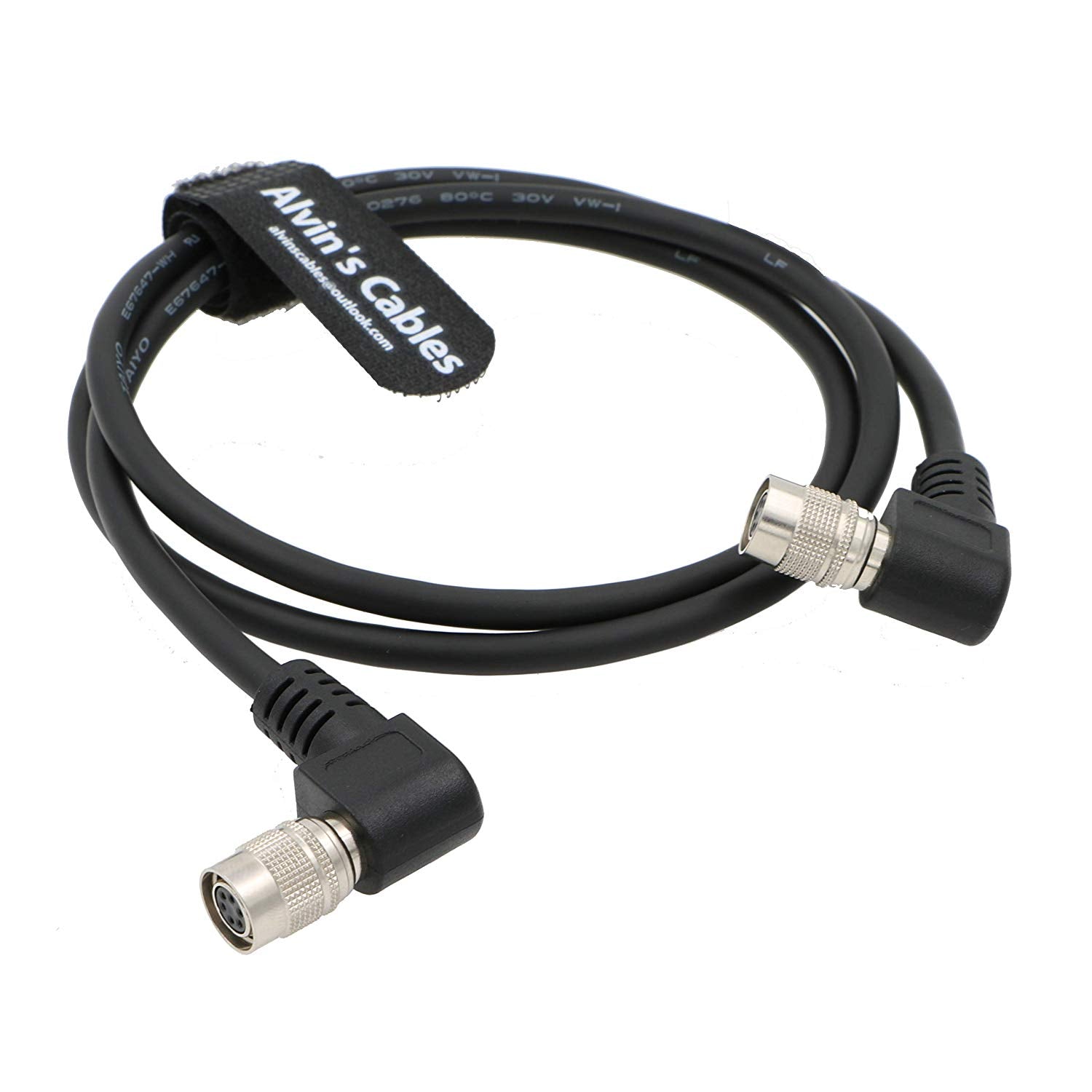 Alvin's Cables 6 Pin HR Right Angle Female Cable for Basler GIGE AVT CCD Camera 1M