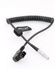 Alvin's Cables 4 Pin FFA 0S 304 to D Tap Coiled Power Cable for Z Cam E2 Camera