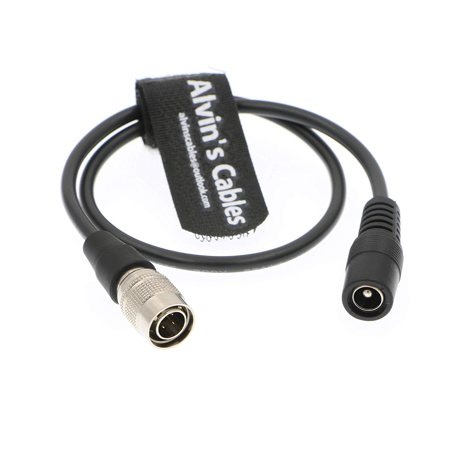 Alvin's Cables Hirose 4 Pin Male to DC Female Cable for Zoom F4 F8 Sound Device ZAXCOM Blackmagic DHC-1 DC HIROSE Cable