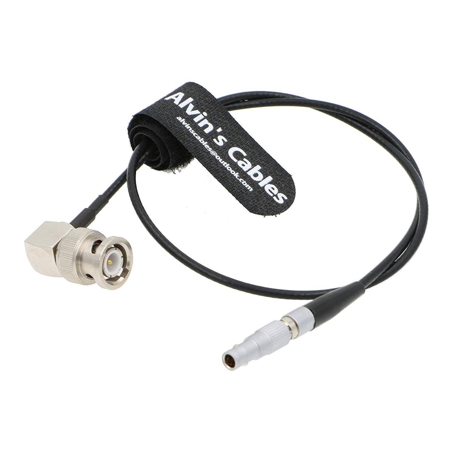 Alvin's Cables BNC Right Angle to 4 Pin Time Code Input Adapter Cable for Red Epic Scarlet