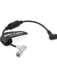 Alvin's Cables Portkeys BM5 BM7 Monitor Power Cable Right Angle 4 Pin to Right Angle DC Male