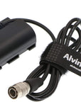 Alvin's Cables LP E6 Dummy Battery to Hirose 4 Pin Male for SmallHD 502