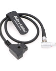 Alvin's Cables D-Tap to 2 Pin Male Right Angle Power Cable for Teradek Bond, Teradek Bolt, SmallHD Monitor 45cm|18inches