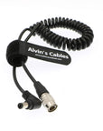 Alvin's Cables Hirose 4 Pin Male to Right Angle DC Jack Power Cable for Sound Devices 633/644/688 Zoom F8 Blackmagic Cinema Camera 4K