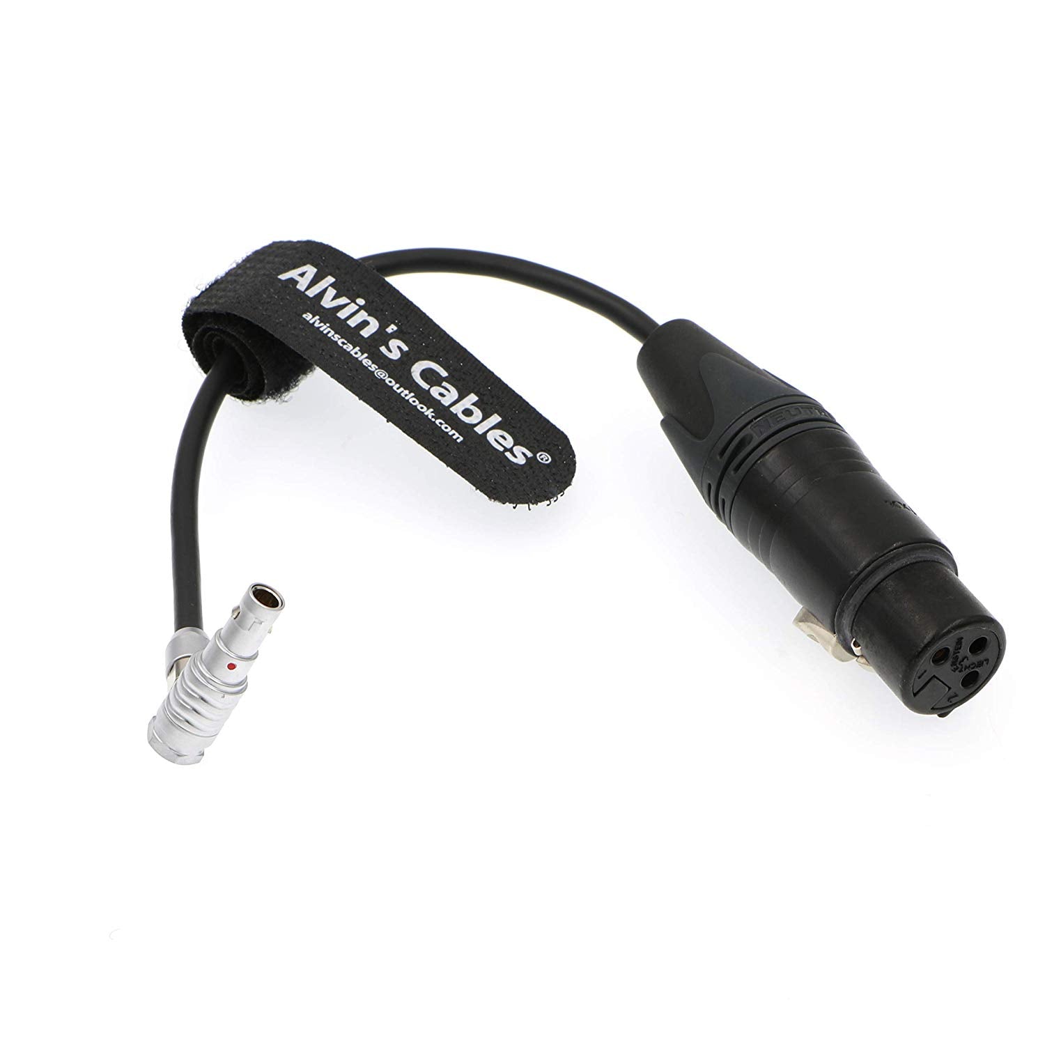 Alvin's Cables 5 Pin 00 Male Right Angle to Original XLR 3 Pin Female Cable for Z CAM E2 Camera
