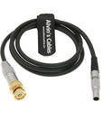 Alvin's Cables BNC to 5 Pin Male ARRI Mini TIME Code Cable for Sound Devices ZAXCOM