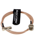 Alvin's Cables Blackmagic DIN 1.0/2.3 Mini BNC Right Angle to BNC Male 75ohm RG179 HD SDI Cable
