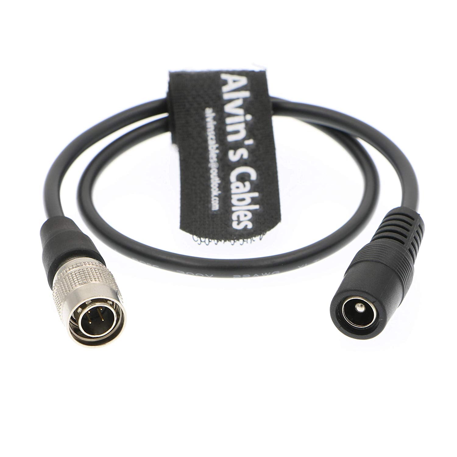 Alvin's Cables Hirose 4 Pin Male to DC Female Cable for Zoom F4 F8 Sound Device ZAXCOM Blackmagic DHC-1 DC HIROSE Cable