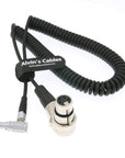 Alvin’s Cables XLR 4pin to Right Angle 0B 2pin Power Spring Cable for ARRI Alexa Camera Monitor
