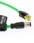 Alvin's Cables M12 4 Position D Coded to RJ45 Ethernet Cable M12 4 Pin Male to RJ45 Male Network Shielded Cord Industrial Ethernet Cable