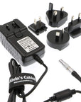 Alvin's Cables Universal AC with UK EU AU US Plugs Adapter Converter Power Cable for Z CAM E2 Flagship Teradek Cube Hollyland Cosmo 600