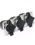 Alvin's Cables 3 Pcs RJ45 Waterproof Coupler Socket Connector IP65 Ethernet Panel Mount RJ45 Connector