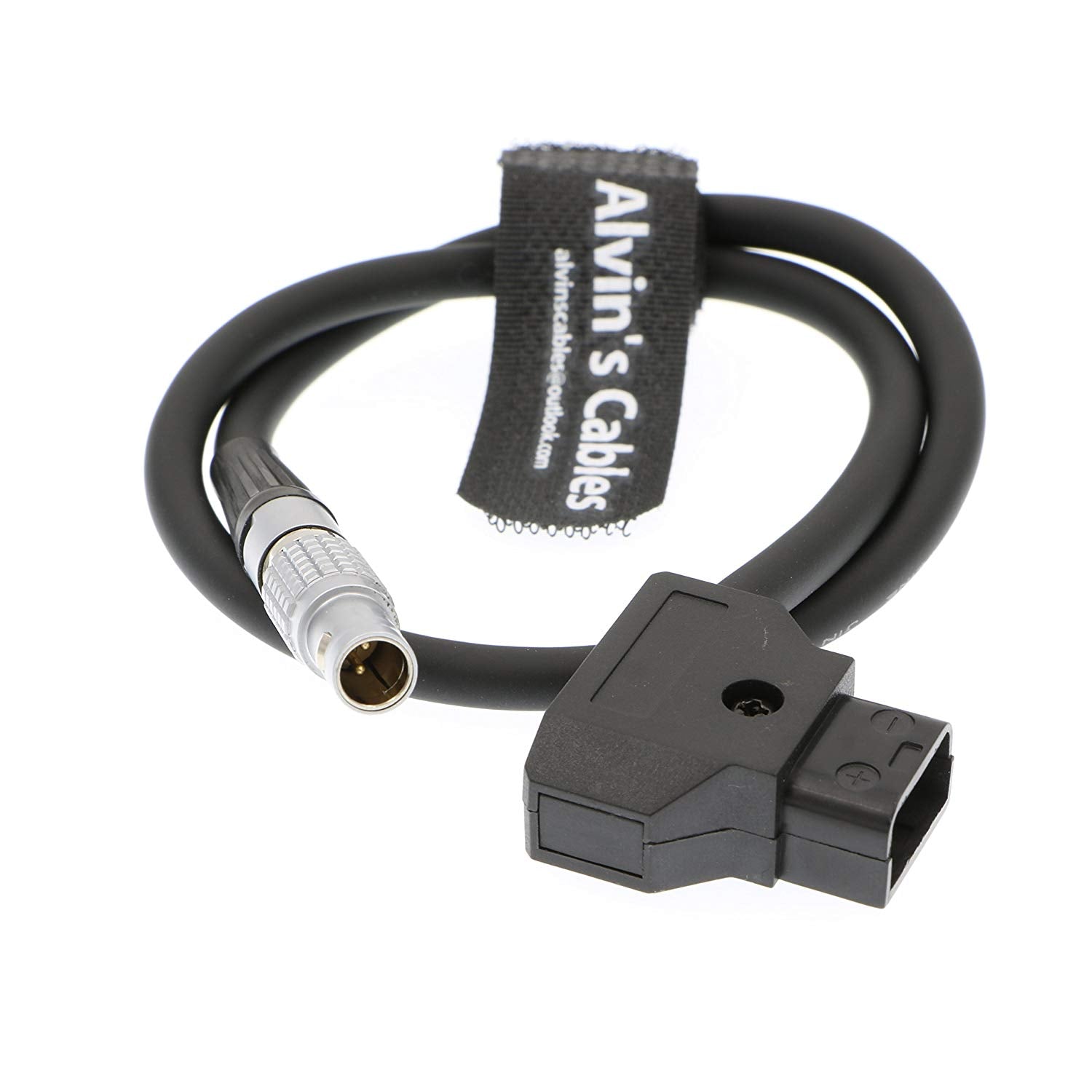 Eonvic Câble Flexible D-TAP Vers 2 Broches Anton - Pour ARRI, RED, Teradek, SmallHD, 60 Cm