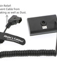 Alvin's Cables NP F550 Dummy Battery to D Tap Coiled Power Cable for Sony NP F570 NP F970 Monitor