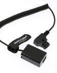 Alvin's Cables New A7 Dummy Battery to D Tap Coiled Cable for Sony A7R A7S A7II NEX Series Camera