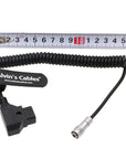 Alvin's Cables PORTKEYS BM5 BM7 Monitor Power Cable Anton Bauer D-TAP to 4 Pin Female Coiled Power Cord