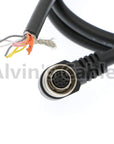 Alvin's Cables 12 Pin Hirose Female Right Angle to Open End Shield Cable for Sony Basler Cameras