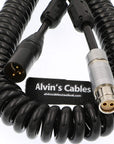 Alvin’s Cables ARRI Alexa XT SXT Cameras Coiled Power Cable 2 Pin Female to XLR 3 Pin Male