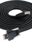 Alvin's Cables GigE Cat6 S STP Screw Lock Horizontal RJ45 DrC Cable for Basler Cameras 3M 5M 10M