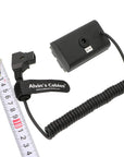 Alvin's Cables NP F550 Dummy Battery to D Tap Coiled Power Cable for Sony NP F570 NP F970 Monitor
