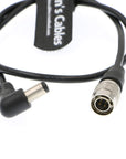 Alvin's Cables 4 Pin Hirose Male to Right Angle DC Jack Power Cable for Sound Devices 633/644/688 Zoom F8 Blackmagic Cinema Camera 4K