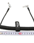 Alvin‘s Cables 2 pin Right Angle Coiled Twist Power Cable for Blackmagic Pyxis 6K Teradek Bond ARRI Alexa Camera