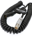 Alvin’s Cables ARRI Alexa XT SXT Cameras Coiled Power Cable 2 Pin Female to XLR 3 Pin Male