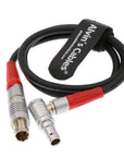 Alvin's Cables 5 pin ARRI LCS to LBUS 4 pin Reverse Right Angle Cable for Arri WCU4 Camera interfaces