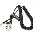 Alvin’s Cables XLR 4pin to Right Angle 0B 2pin Power Spring Cable for ARRI Alexa Camera Monitor