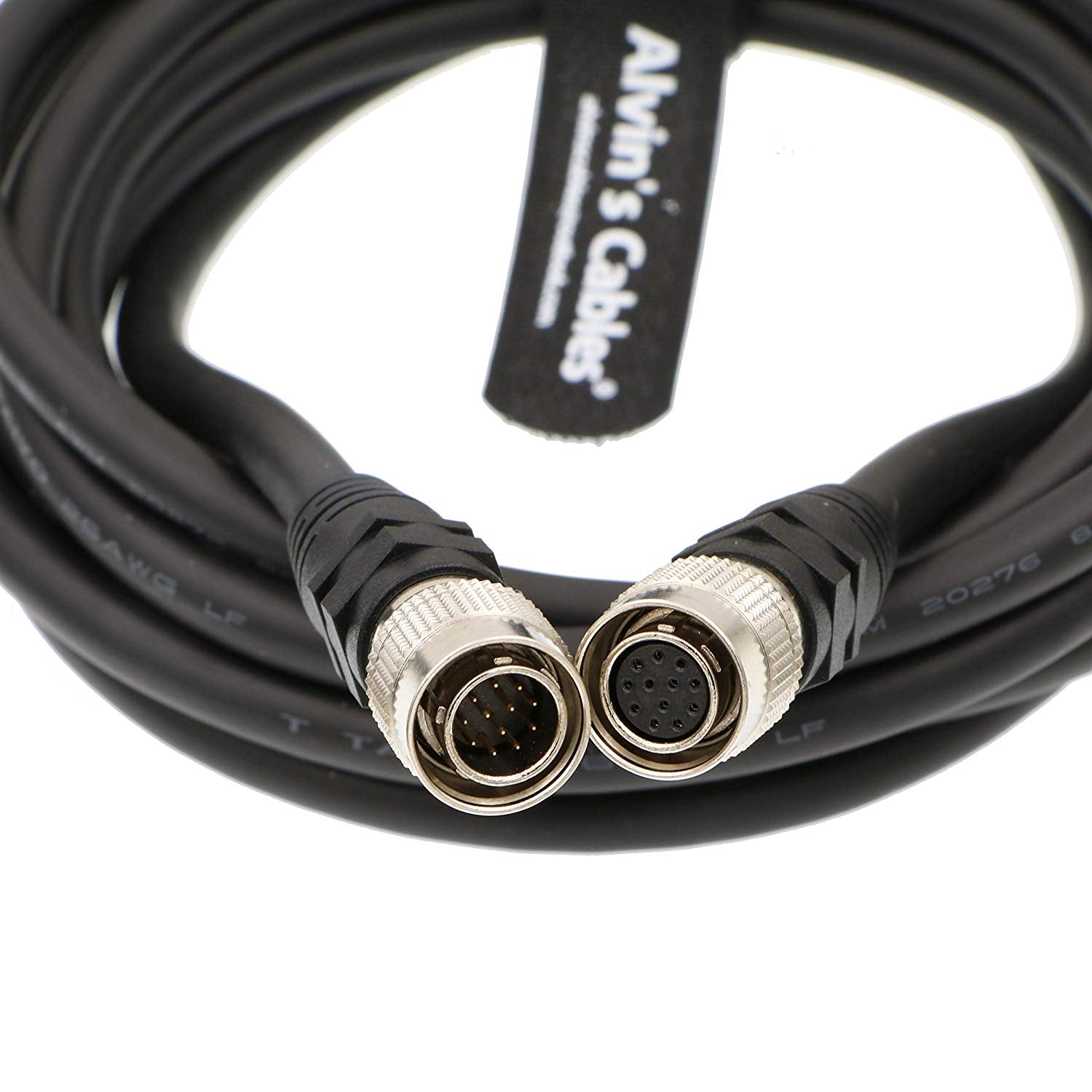 Alvin's Cables Hirose 12 Pin Male to Female High Flex Shielded Cable for Sony CCD Hitachi Industrial Machine Vision Cameras