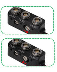 1 to 3 Mini Power Splitter Box Cable RS 3-Pin Male to 3 Ports 3-Pin RS Female Box for ARRI Camera Alvin's Cables |30CM