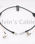Alvin's Cables 2 Pin to Hirose 4 Pin Male BNC Cable for Teradek 55 Bond BMCC Camera