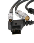 Alvin’s Cables Power Y Cable for Phantom 4k VEO 990 SmallHD D-tap to Fischer 12 Pin Female & 2 Pin Male
