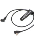 Alvin's Cables Micro USB Right Angle to 2.1 DC Barrel Motor Power Cable for Tilta Nucleus Nano