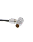 Alvin's Cables Red Komodo Timecode Cable BNC Male to EXT 9 Pin Male Right Angle Time Code Cable for Sound Devices ZAXCOM