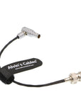 Alvin's Cables Red Komodo Timecode Cable BNC Male to EXT 9 Pin Male Right Angle Time Code Cable for Sound Devices ZAXCOM