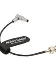 Alvin's Cables Red Komodo Timecode Cable BNC Male to EXT 9 Pin Male Right Angle Time Code Cable for Sound Devices ZAXCOM