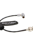 Alvin's Cables Red Komodo Timecode Cable BNC Male to EXT 9 Pin Male Right Angle Time Code Cable for Sound Devices ZAXCOM