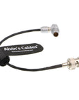 Alvin's Cables Red Komodo Timecode Cable BNC Male to EXT 9 Pin Male Right Angle Time Code Cable for Sound Devices ZAXCOM
