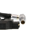 Alvin's Cables 4 Pin Male Right Angle to D-tap Power Cable for Hollyland Cosmo 400 Wireless Video Transmission System