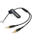 Alvin’s Cables Z Cam E2 Camera Right Angle 5 Pin 00 Male to Dual Lock 3.5 mm TRS Audio Cable for Sennheiser G3 Lavalier Receiver