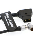Alvin's Cables Power Cable for Teradek Bolt 500 2 Pin Rotate 180 Right Angle Male to D TAP